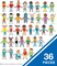 36-Piece All are Welcome Children's Book Cutouts (Multicolored)